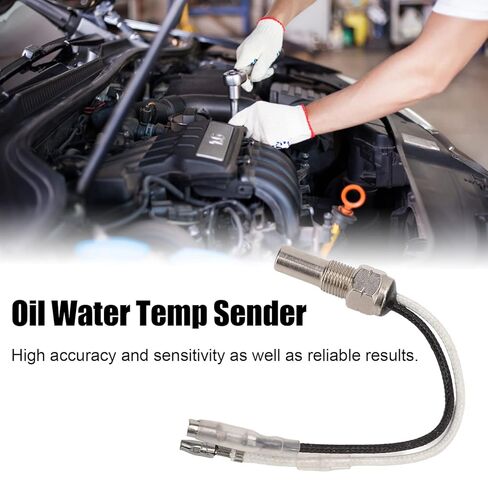 Keenso Oil Water Temp Sensor, 1/8in NPT Thread Adapters 0℃ to 150℃ Universal for Water Oil Temperature Gauges with Premium Metal ABS Plastic in Saudi Arabia