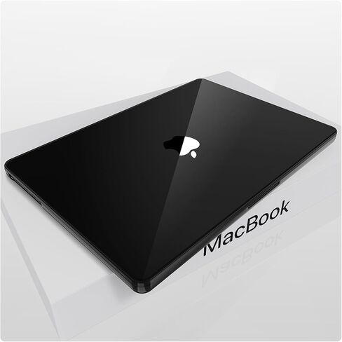 حافظة لجهاز MacBook Pro 16 بوصة 2024-2021 M4 M3 M2 M1 Pro/Max [رائعة 100% أسود كريستالي] [تغطية كاملة للزاوية] لـ A3403 A3186 A2991 A2780 A2485 غطاء كمبيوتر محمول واقٍ صلب - أسود كريستالي in Kuwait