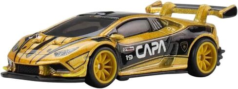 Hot Wheels Premium Pop Culture Gran Turismo Lamborghini Huracán LP 620-2 Super Trofeo 1:64 Scale Die-Cast Car, Metal Body & Real Riders Tires, Collector Vehicle JBL75 in Saudi Arabia