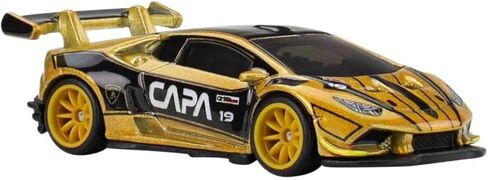 Hot Wheels Premium Pop Culture Gran Turismo Lamborghini Huracán LP 620-2 Super Trofeo 1:64 Scale Die-Cast Car, Metal Body & Real Riders Tires, Collector Vehicle JBL75 in Saudi Arabia