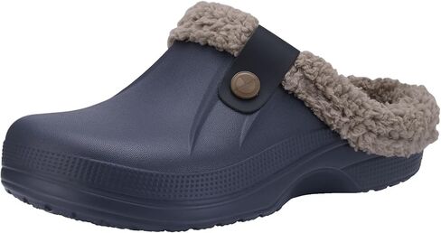 Beslip Classic Fur Lined Clogs Waterproof Winter Fuzzy Slippers for Women Men Indoor and Outdoor in Kuwait
