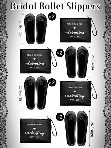 Cuffbow Wedding Foldable Flats Dancing Shoes Bulk Women's Roll up Ballet Flats Wedding Party Slippers for Bridesmaids Guests in Kuwait