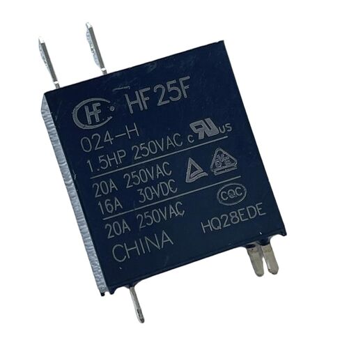 مرحل الطاقة HF25F-024-H 24VDC، 20 أمبير 250 فولت تيار متردد SPST-NO (نموذج واحد أ) - آثار أقدام تركيب PCB (قياسي/النوع 1/2/3/4) - متوافق مع عائلة HF25F - استبدال لوحة تحكم الأجهزة/الميكروويف، UL/TÜV in Saudi Arabia