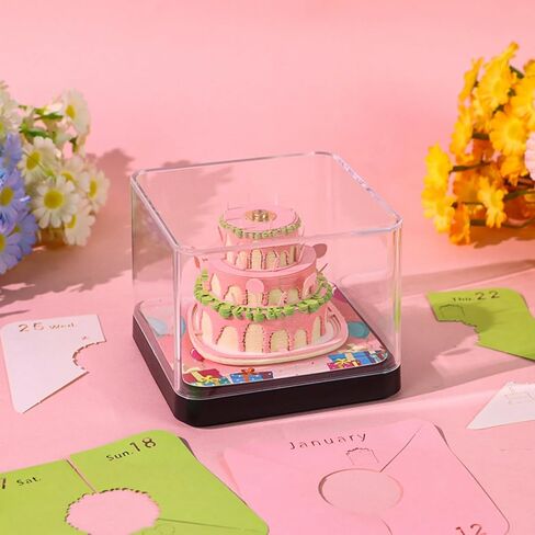 Time Piece Calendar 2026, 3D Tear-away Calendar, Paper Carving Art Memo Pad Notepad Gift For Christmas Housewarming Desktop Decoration(With Light, With Batteries) in Saudi Arabia