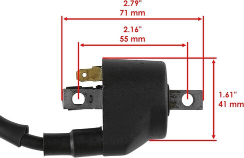 Caltric Ignition Coil with Spark Plug Boot Cap Compatible with Polaris Sportsman 400 2001 2002 2003 2004 in Saudi Arabia