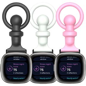 Pocket Band Fob,Compatible with Fitbit Versa 4/Versa 3/Fitbit Sense 2/Sense Watch Holder Clasp Adapter Connector Nurse Silicone Pin Fob Portable