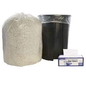 Stout by Envision ProPerformance 40-45 Gallon High Density Can Liners - 150 Bags - 22 Microns Coreless Garbage Trash Bags for Bathroom, Office, Paper
