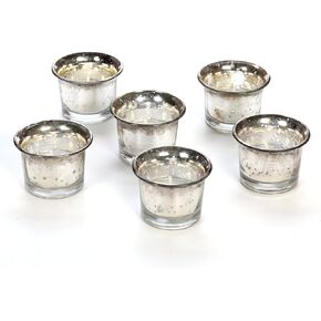 Hosley 2.5 Inch Diameter Clear Glass Oyster Tea Light Holders for Versatile Home and Event Ambiance, Set of 18