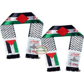 Palestine Scarf AL QUDSالاقصى Jerusalem BULK Palestine Flag KEFFIYEH Men's Scarf Free Gaza Scarf Palestine Wedding Gifts