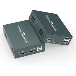 موسع HDMI USB KVM عبر كابل Cat5e/6/Ethernet واحد، يصل إلى 165 قدمًا، دقة Full HD 1080P، يدعم HDMI1.3 HDCP1.3 in Kuwait