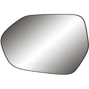 Driver Side Non-heated Mirror Glass w/backing plate, Camry Sedan/Hybrid, Corolla Sedan, w/o BSDS, 4 15/16" x 7 1/16" x 7"