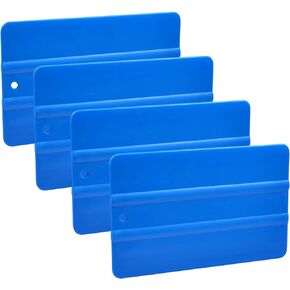 AHCHAY 5-inch Vinyl Wrap Squeegee Flexible Big Size Plastic Scraper for Window Tint Film Wrapping, Tinting, Wallpaper, Decals, Craft, Pack of 4