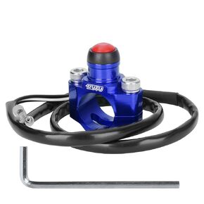 RUTU CNC Universal Motorcycle Engine Stop Start Kill Switch Button with Mounting Backplate for KLX450 KLX250 KLX110 CR125 CRF250 CRF450 XR250 ATV,Dirt Pit Bike,Scooter,Quad - Black
