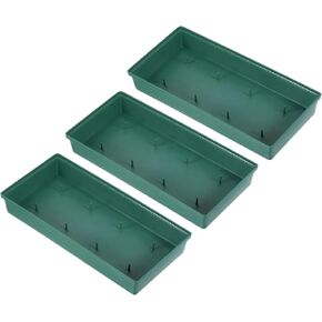 PATIKIL Plastic Design Bowl 3 Pcs 11" Flower Arrangement Base for Decorating Black