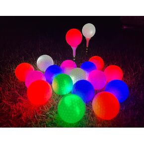 Ctysit Luminous Golf Balls -LED Golf Balls with Glow in The Dark Golf Balls for Nighttime Swings Golfers Gift, Ideal for Outdoor Sports