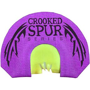 FOXPRO Purple V Fang Crooked Spur Turkey Mouth Call Designed with 1 Prophylactic Top Reed and 2 Latex Reeds on Bottom