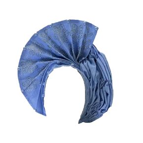 QliHut Women headties Gele Headties Nigerian For Women, Auto Gele Headties African Aso Oke Headgear For Wedding Party (polyester, red) (dark purple)
