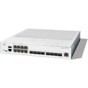 Cisco Catalyst 1300-16XTS Managed Switch, 8 Port 10G Copper, 8x10GE SFP+, Limited Lifetime Protection (C1300-16XTS)