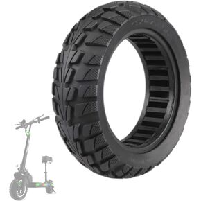 10 Inch Solid Tire 10x2.70 10x2.75 Tire for Hover-1 Alpha Hiboy Titan PRO Scooter 70/65-6.5 Tubeless Puncture-Proof Tire, Explosion-Proof Solid Tires, Shockproof Super-Grip Design