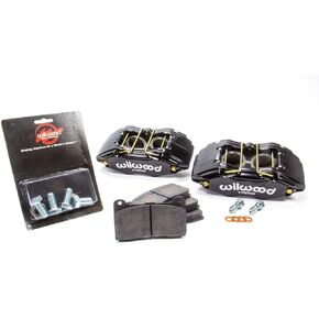 Wilwood 140-13029 Brake Caliper and Pad Kit, Black, Front