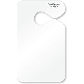 SmartSign - PP-0026 حزمة من 150 علامة تعليق لتصريح وقوف السيارات قابلة للطباعة بالليزر | 8.5 × 11 بوصة أبيض