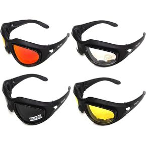 نظارات GALAXYLENSE Air Soft Shooting للصيد - نظارات شمسية رياضية للبيسبول عالية المقاومة للصدمات - نظارات للدراجات النارية - حماية من الأشعة فوق البنفسجية - نظارات عسكرية للرجال - عدسات بولي كربونات - in Kuwait