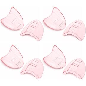 Jinshining 4 Set Safety Eye Glasses Side Shields Flexible Lightweight Running Cycling Outdoor Sports Glasses Wind Shield Safety Goggles and Glasses for Adults, Pink