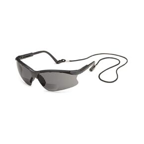 Gateway Safety 16MG20 Scorpion MAG Safety Glasses, 2.0 Diopter Magnification, Gray Lens, Black Frame