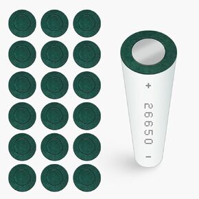 550PCS 18650 Lithium Battery Insulator Rings, Highland Barley Paper with Adhesive Backing, Hollow Paper Pad Electrical Insulation Ring, Green