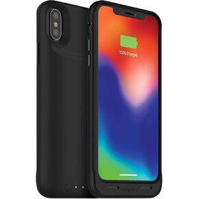 حزمة عصير Mophie اللاسلكية - شحن لاسلكي Qi - حافظة بطارية واقية مصنوعة لهاتف Apple iPhone X - أزرق (401002006) in Kuwait