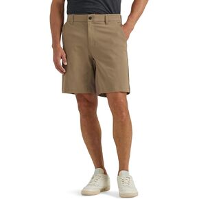 Lee Men's Extreme Motion Regular Fit Synthetic Flat Front Short
