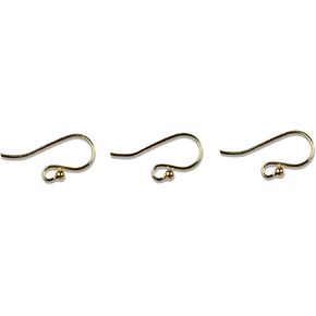 Cousin Gold Elegance 14K Gold Plate Fish Hook Earring Wire