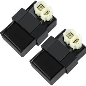 LOCOPOW 2PC 6 Pin DC CDI BOX for GY6 50cc-125cc 110cc 150cc 200cc 250cc Chinese ATV Quad Go Kart Pit Dirt Bike Roketa Sunl Lance Scooter Moped Motorcycle Ignition Coils 4 Stroke 50cc 70cc 90cc 110cc
