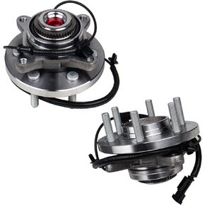 KUSATEC 515169 Front 2PCS 4x4 Wheel Bearing and Hub Assembly Compatible with Ford F-150 4WD 2015 2016 2017, 6 Lug Bolts w/ABS