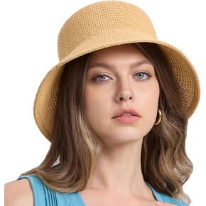 MEINICY Sun Hat 3.35IN Wide Brim Beach Hat Bamboo Fiber Weave Floppy Hat Summer UV Protection Foldable Hat