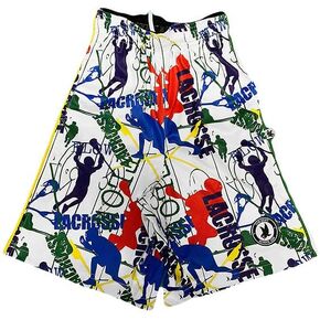 Flow Society Red, White & Blue Boys Lacrosse Shorts | Boys LAX Shorts | Lacrosse Shorts for Boys | Kids Athletic Shorts