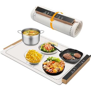 Electric Warming Tray Keep Food Warm, Versatile Food Warmer, Silicone Full Surface Heating, 8 Temperature Settings, Appointment Available and Timed, for Gatherings, Parties, Everyday Use