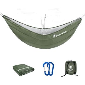 لحاف GEERTOP للأرجوحة والتخييم، أرجوحة محمولة خفيفة الوزن تحت اللحاف 4 فصول بطول كامل، بطانية دافئة للأماكن الخارجية وحقائب الظهر والسفر والشاطئ والفناء الخلفي in Kuwait