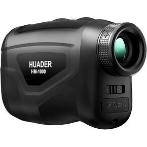 محدد نطاق الجولف HUADER مع مفتاح منحدر، جهاز تحديد نطاق الليزر بشاشة OLED باللون الأحمر/الأخضر مع دقة عالية، شريط مغناطيسي، اهتزاز قفل سارية العلم، قابل لإعادة الشحن، مكتشف نطاق 1093 ياردة للصيد in Kuwait