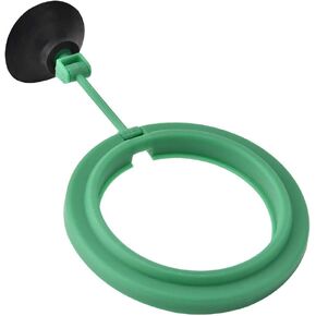 Tgoon Fish Feeding Ring, Floating Food Feeder Circle with Suction Cup, ABS Aquarium Fish Feeding Ring Floating Food Feeder Suitable for Food Feeder Fish Food, Easy to Install(Green)