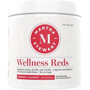 Project #1 Martha Stewart Wellness Reds A Blend of Antioxidant-Rich Superfoods | Infused with Powerful Ingredients to Boost Your Energy, Metabolism and Assists Blood Flow - 30 Servings Pomegranate