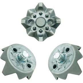 28 PCS Golf Metal Stud Screw in Golf Spikes Replacement Metal Thead Golf Shoe Spikes Replacement Easy to Install (Grey)