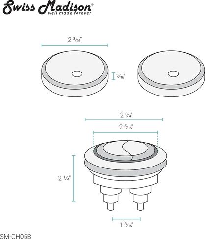 سويس ماديسون ويل ميد فور إيفر SM-CH05B، أدوات المرحاض باللون الأسود (SM-1T803) in Kuwait