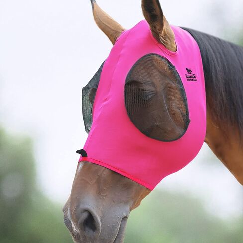 Harrison Howard Superior Comfort Breathable Fly Masks Stretchy Fitting Soft on Skin with Forelock Opening in Saudi Arabia