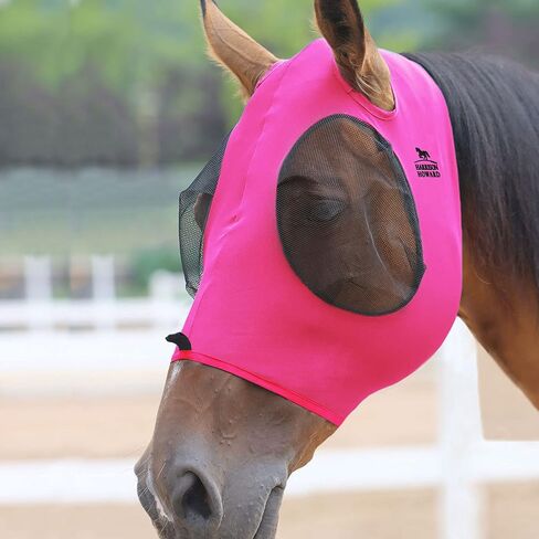 Harrison Howard Superior Comfort Breathable Fly Masks Stretchy Fitting Soft on Skin with Forelock Opening in Saudi Arabia
