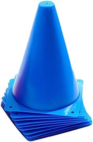 Electriduct 7 Inch Plastic Mini Traffic Cones Outdoor/Indoor - 10 Pack in Saudi Arabia
