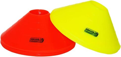 Soccer Innovations 12-Inch Jumbo Training Cones, (6) Yellow / (6) Orange, Set of 12 in Saudi Arabia