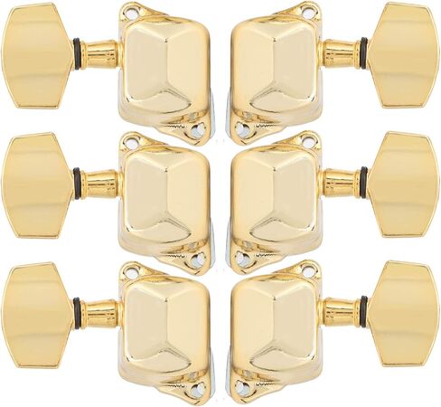 3 Left 3 Right Acoustic Guitar SemiClosed String Tuning Pegs Tuning Keys Machine Heads for Acoustic Guitar(Silver) in Kuwait