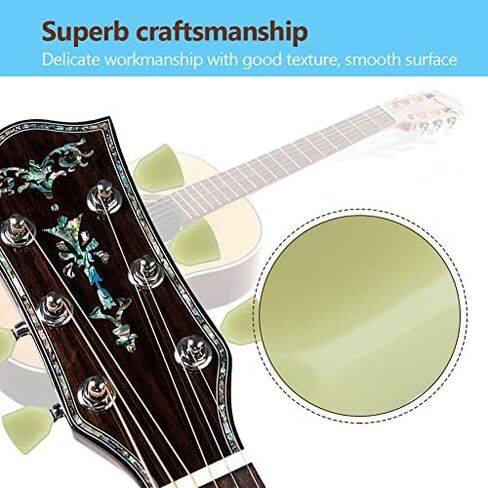 Tuning Peg Button, RiToEasysports 6 PCS/Set Tuning Pegs Machine Heads Acrylic Buttons for Acoustic Electric Guitar(Green) Kluson Tuner Buttons in Saudi Arabia