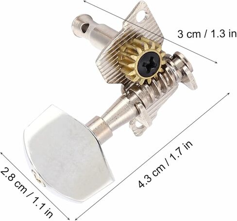 Guitar String Tuning Peg, 4pcs 2L2R Guitar Machine Heads Knobs Tuners Tuning Keys for Classical Style Ukulele Guitar DIY Parts in Saudi Arabia